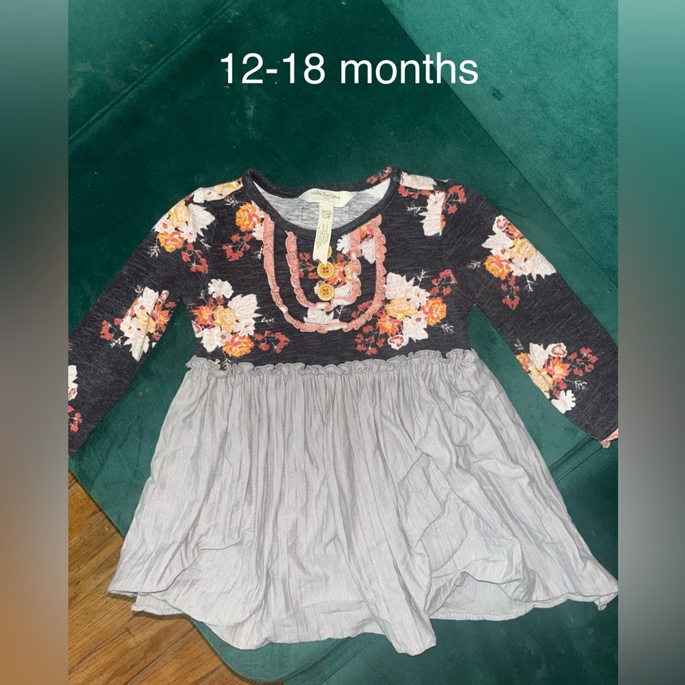 Floral Long Sleeve Baby Dress